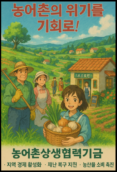 "농어촌 상생협력기금" 홍보 포스터