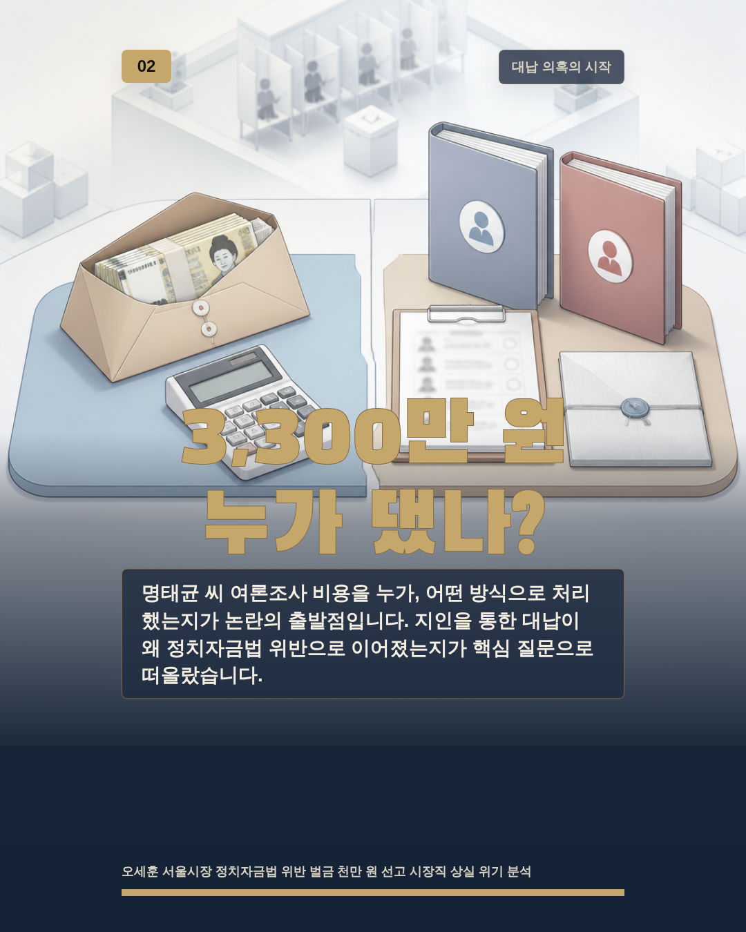 3,300만 원 누가 댔나?