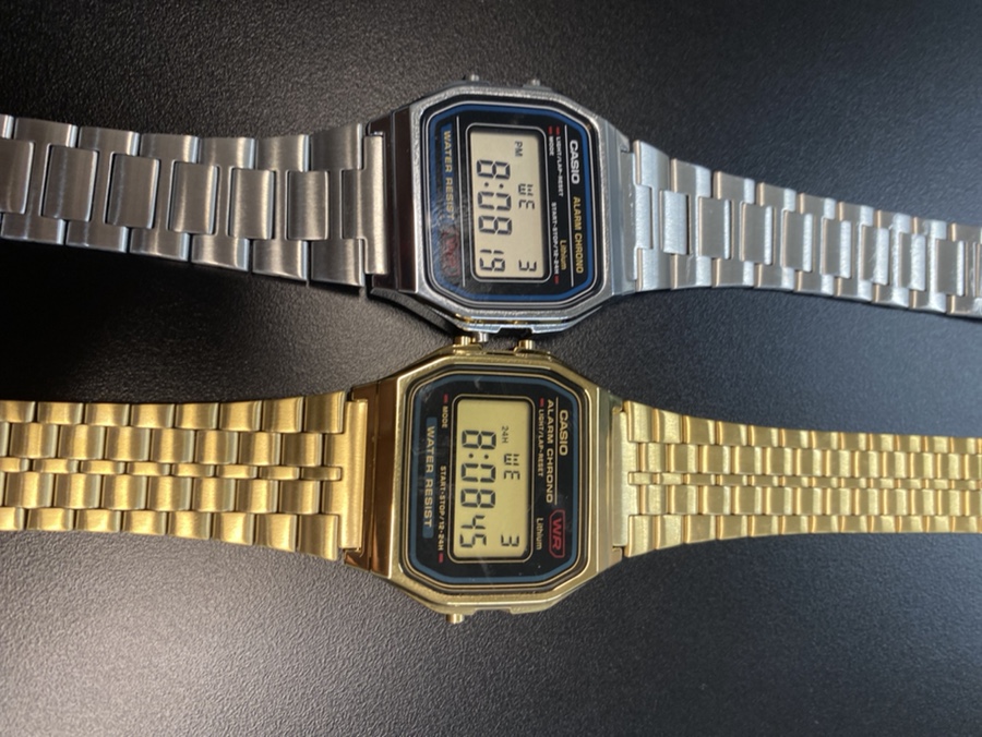 카시오 A-159WGEA-1DF 클래식 골드 금장 Digital 크로노graph Sport 시계