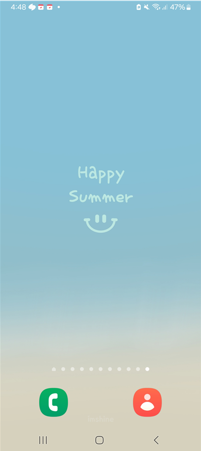 방법 1: 바탕화면 길게 누르기