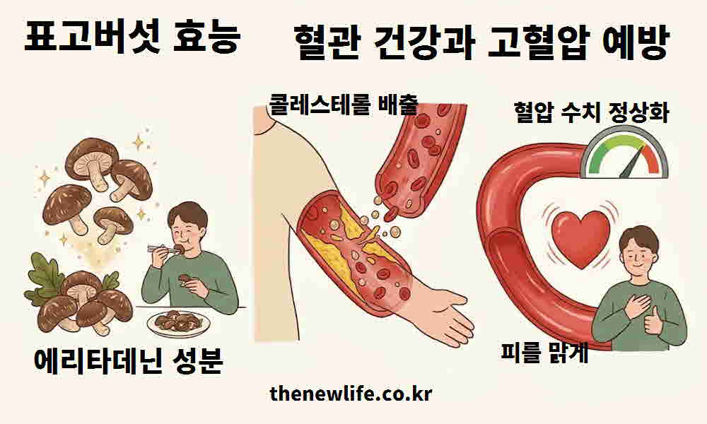 표고버섯 혈관 건강 고혈압 예방