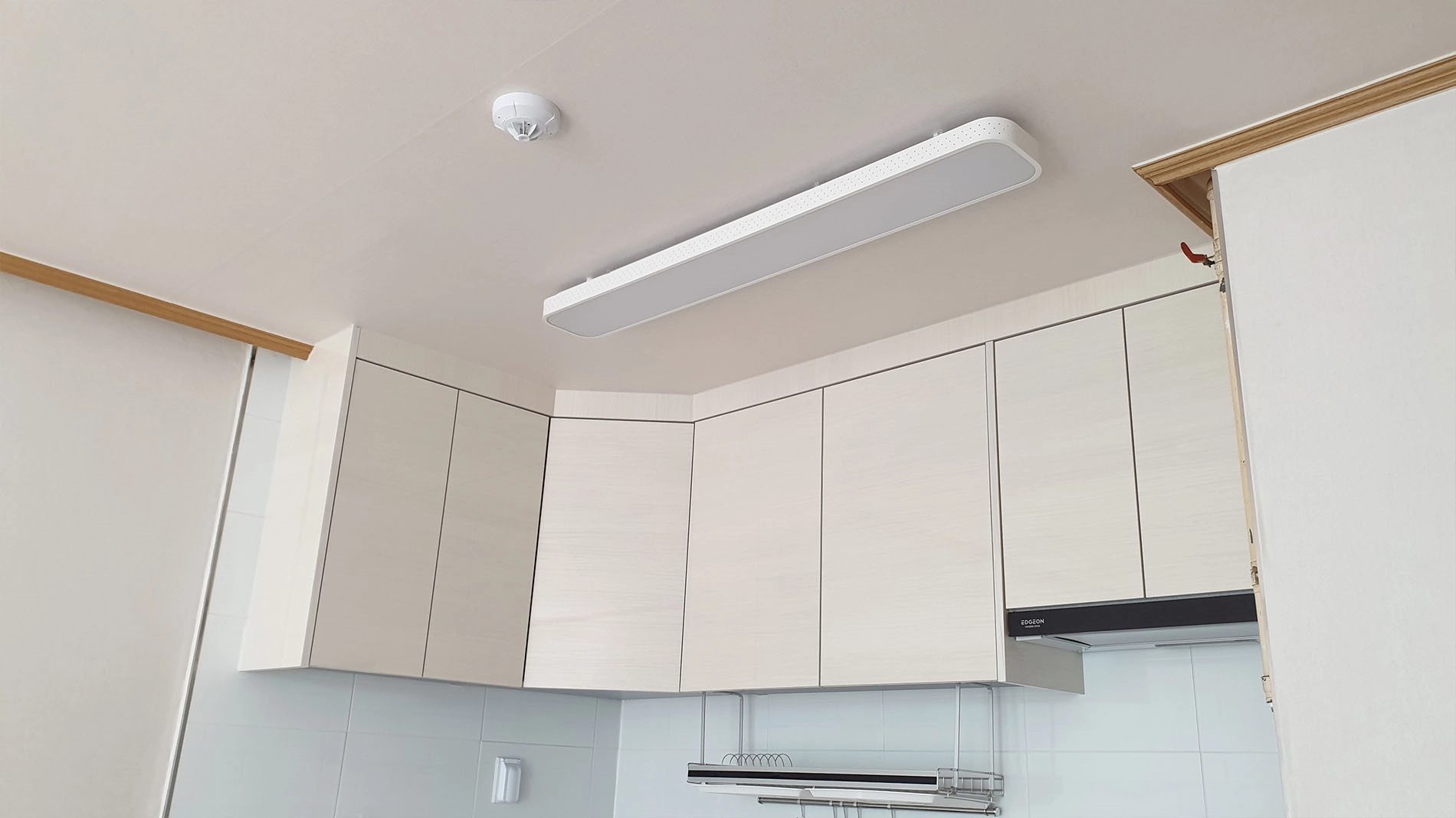 주방등 설치 완료 모습