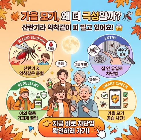 가을모기 극성대처법
