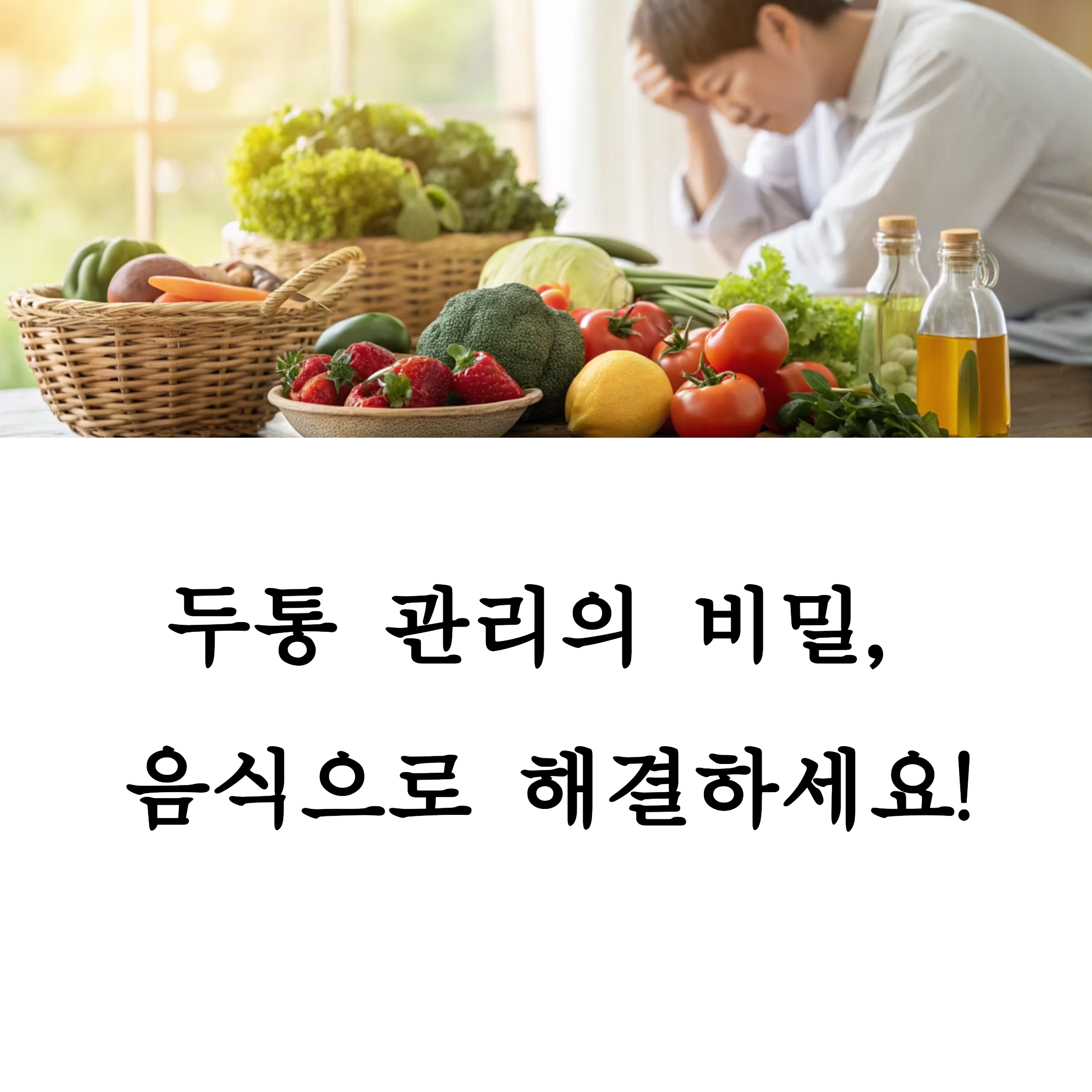 두통 관리의 비밀, 음식으로 해결하세요.