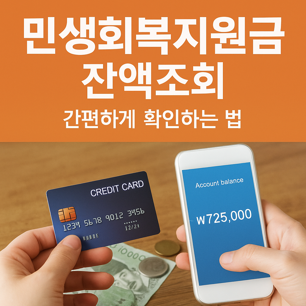 민생회복지원금 잔액조회 간편하게 확인하는 법