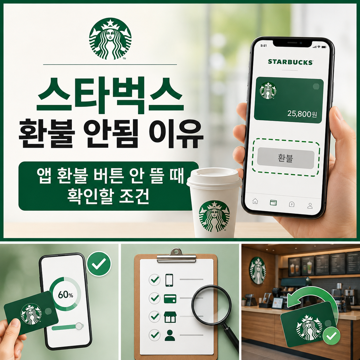 스타벅스 환불조건
