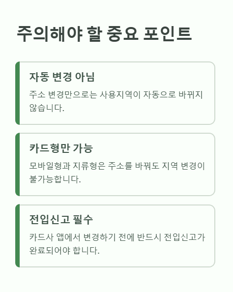 주의해야 할 중요 포인트