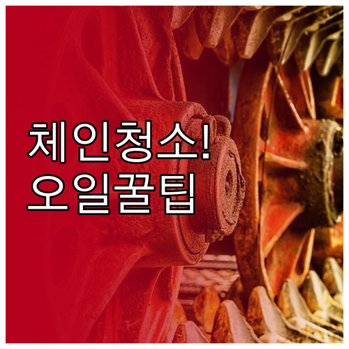 초보를 위한 자전거 체인 청소와 오일..