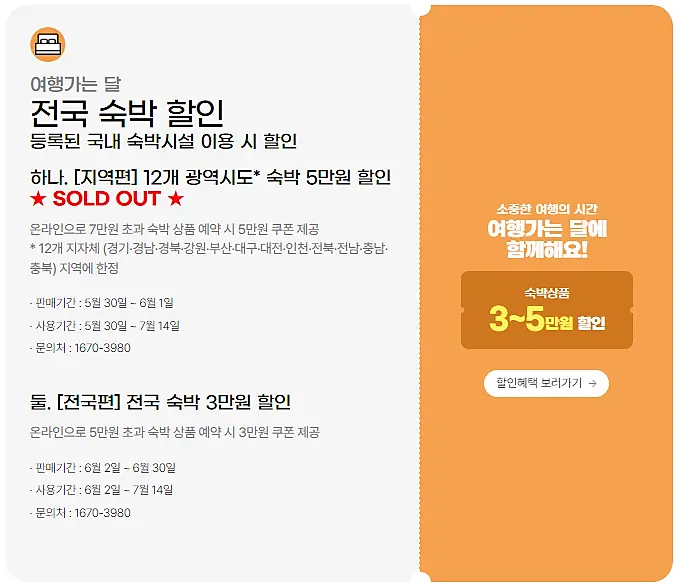 여행가는달-숙박할인쿠폰