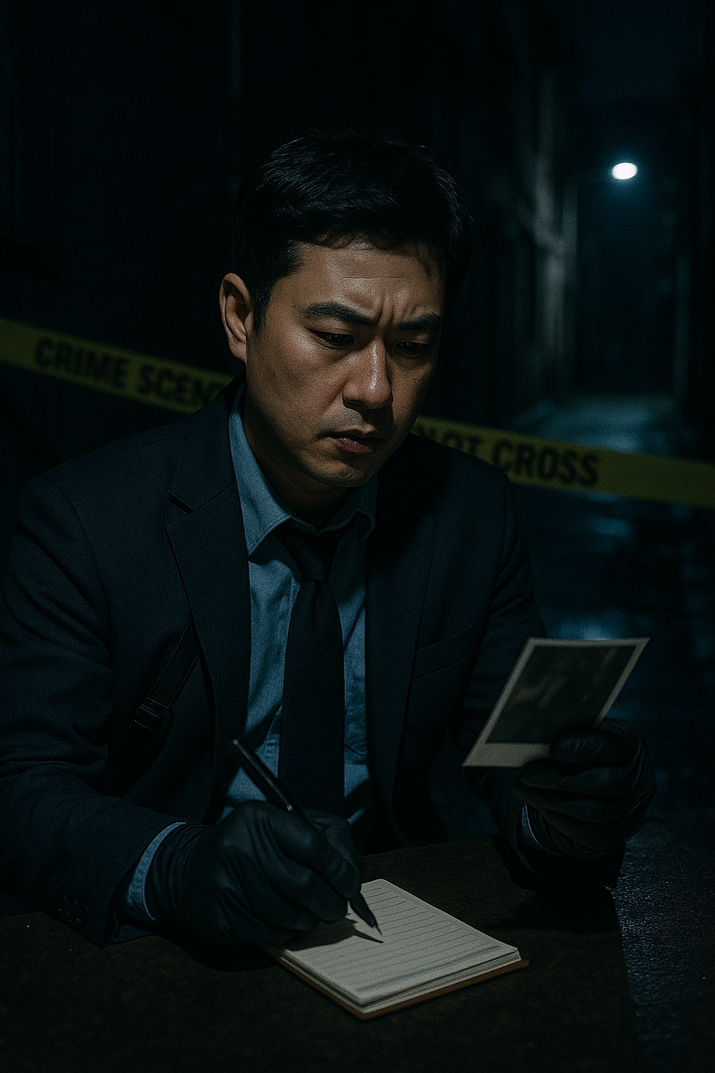 수사하는 형사 이미지