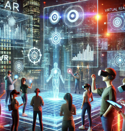 증강현실과 가상 현실의 미래 관련 이미지