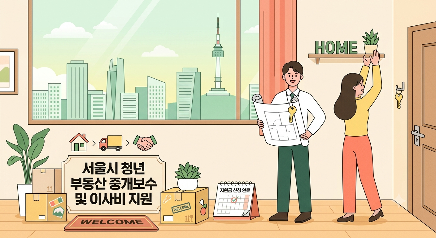 서울시 청년 부동산 중개보수 및 이사비 지원 신청 자격과 영수증 증빙 방법