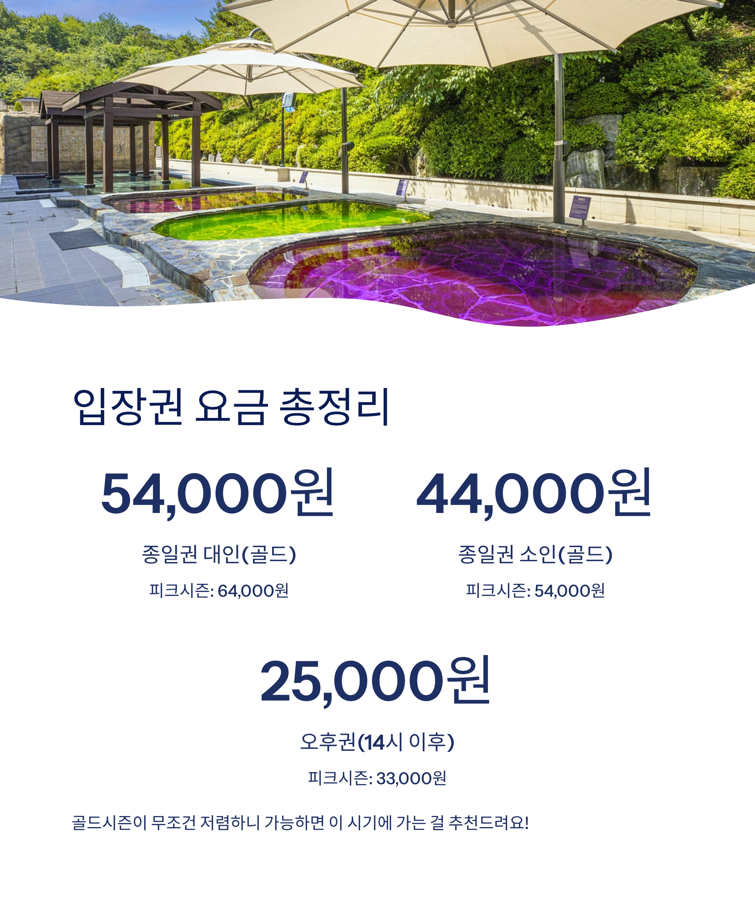 입장군 요금 정리