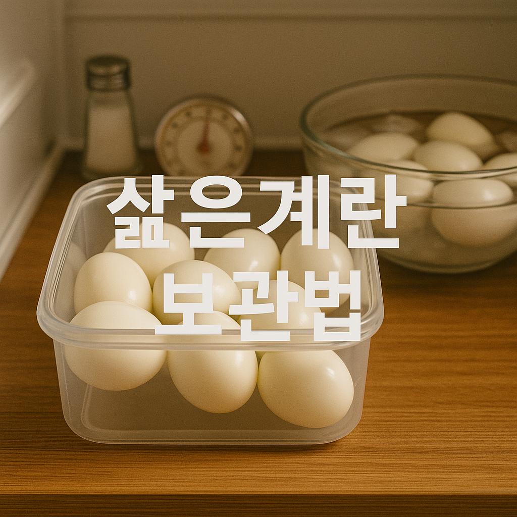 삶은계란 보관법