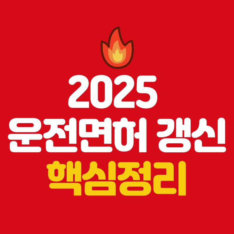 2025년 운전면허 갱신 놓치면 벌금? 지금 꼭 확인하세요