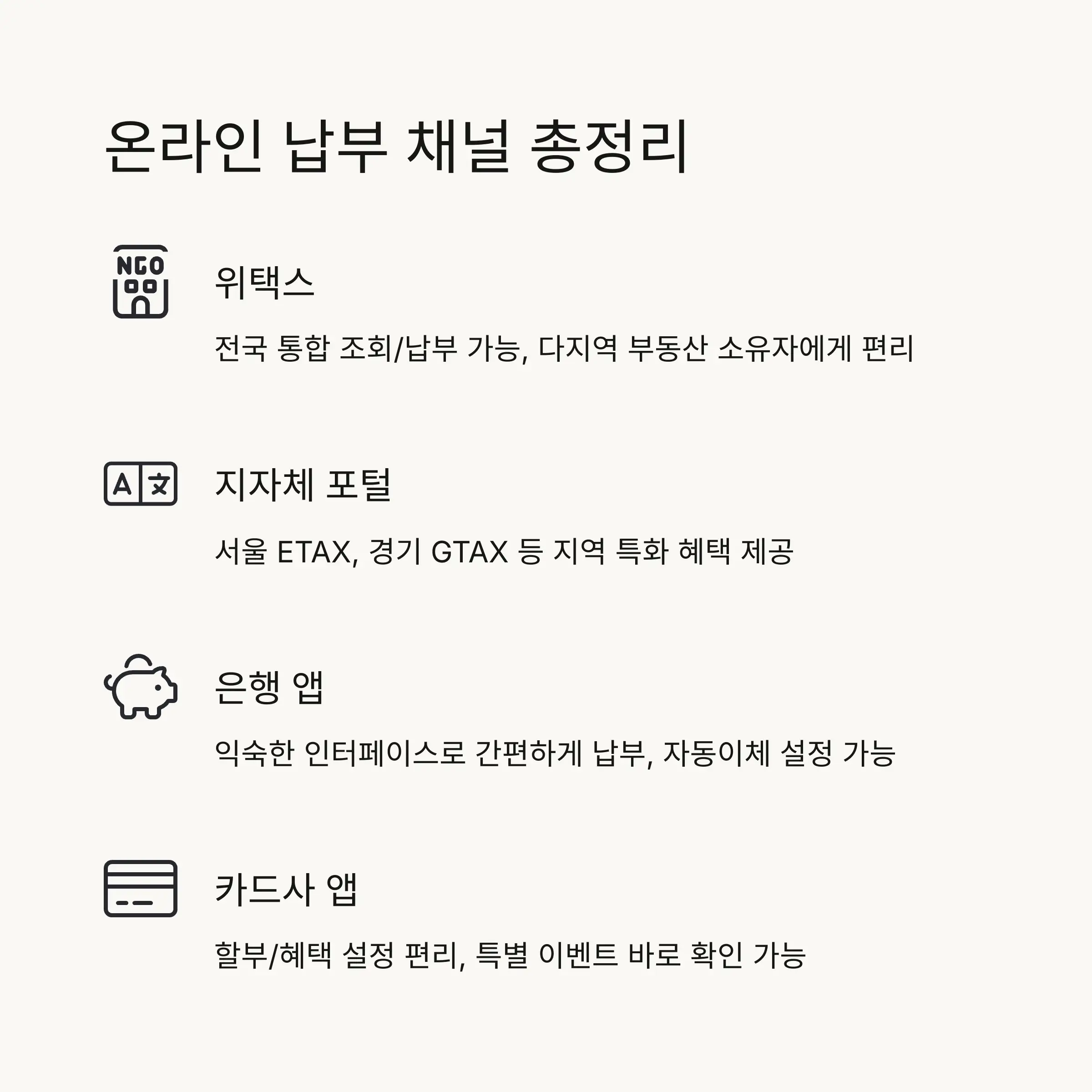 📱 온라인 납부 방법과 주의사항