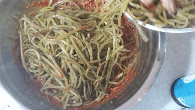 고구마줄기김치