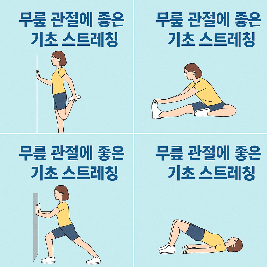 무릎 관절에 좋은 기초 스트레칭