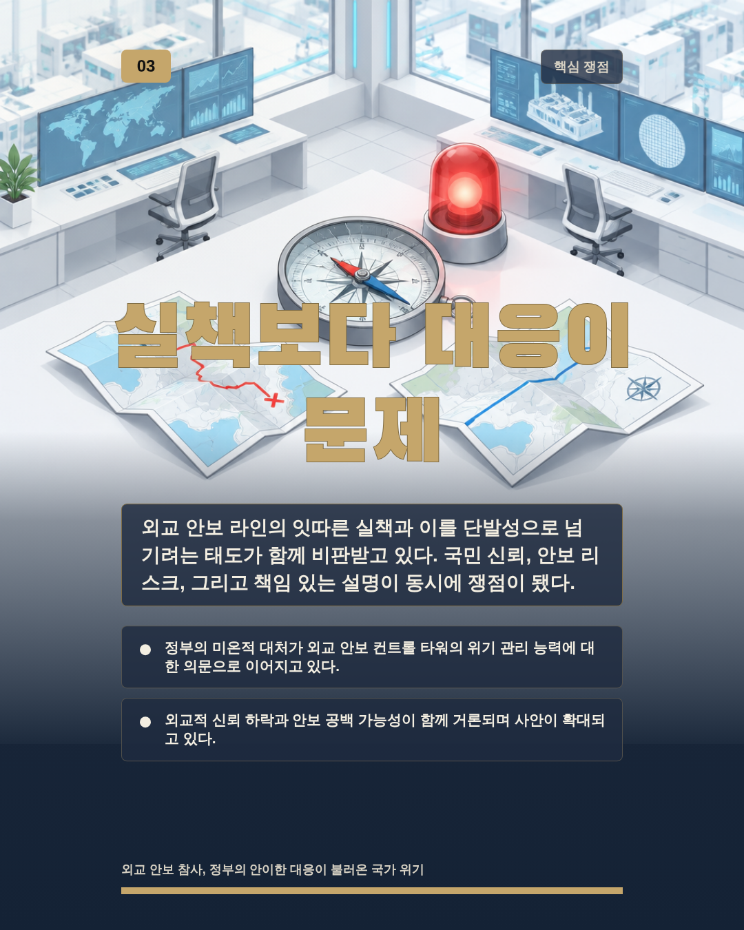 실책보다 대응이 문제