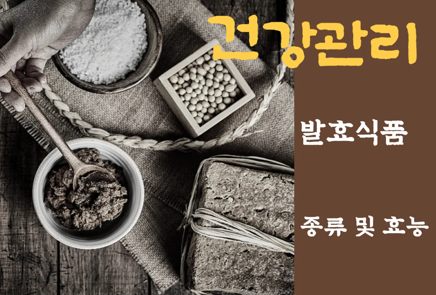 (식품)발효 식품의 종류 및 효능