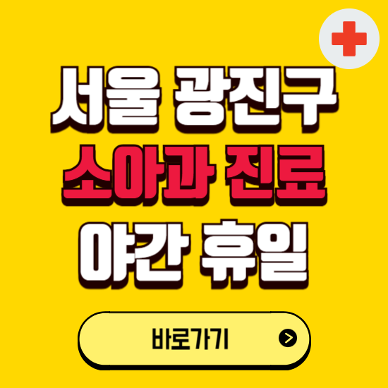 서울 광진구 야간 소아과 진료병원 찾기 ❘ 24시 일요일 주말 연휴 응급진료 추천 잘하는 곳