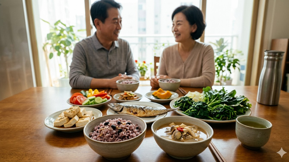 중장년 건강식단 (동식물성 단백질, 파이버맥싱, 혈관관리)