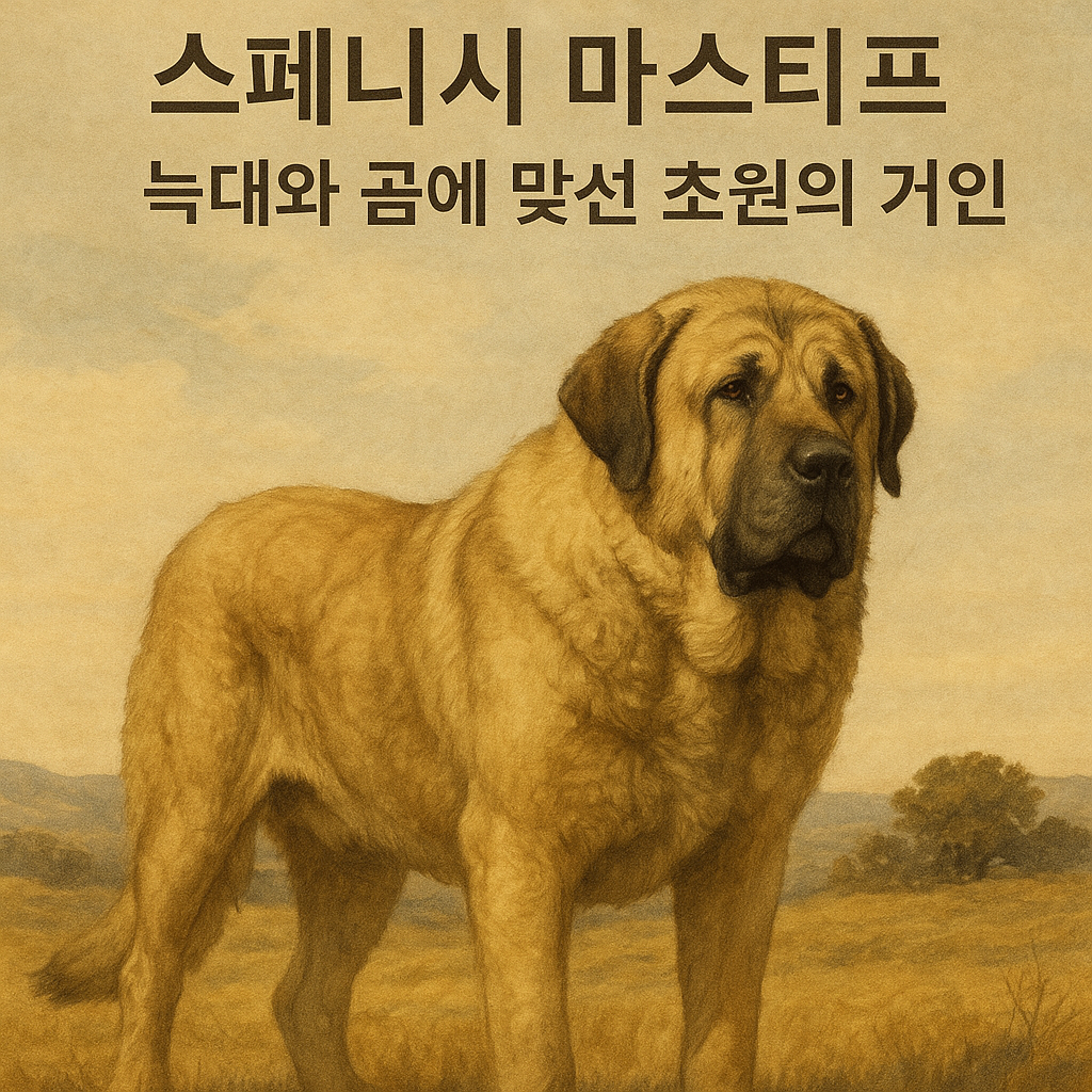 스페니시 마스티프 이미지 – 늑대와 곰에 맞선 초원의 거인