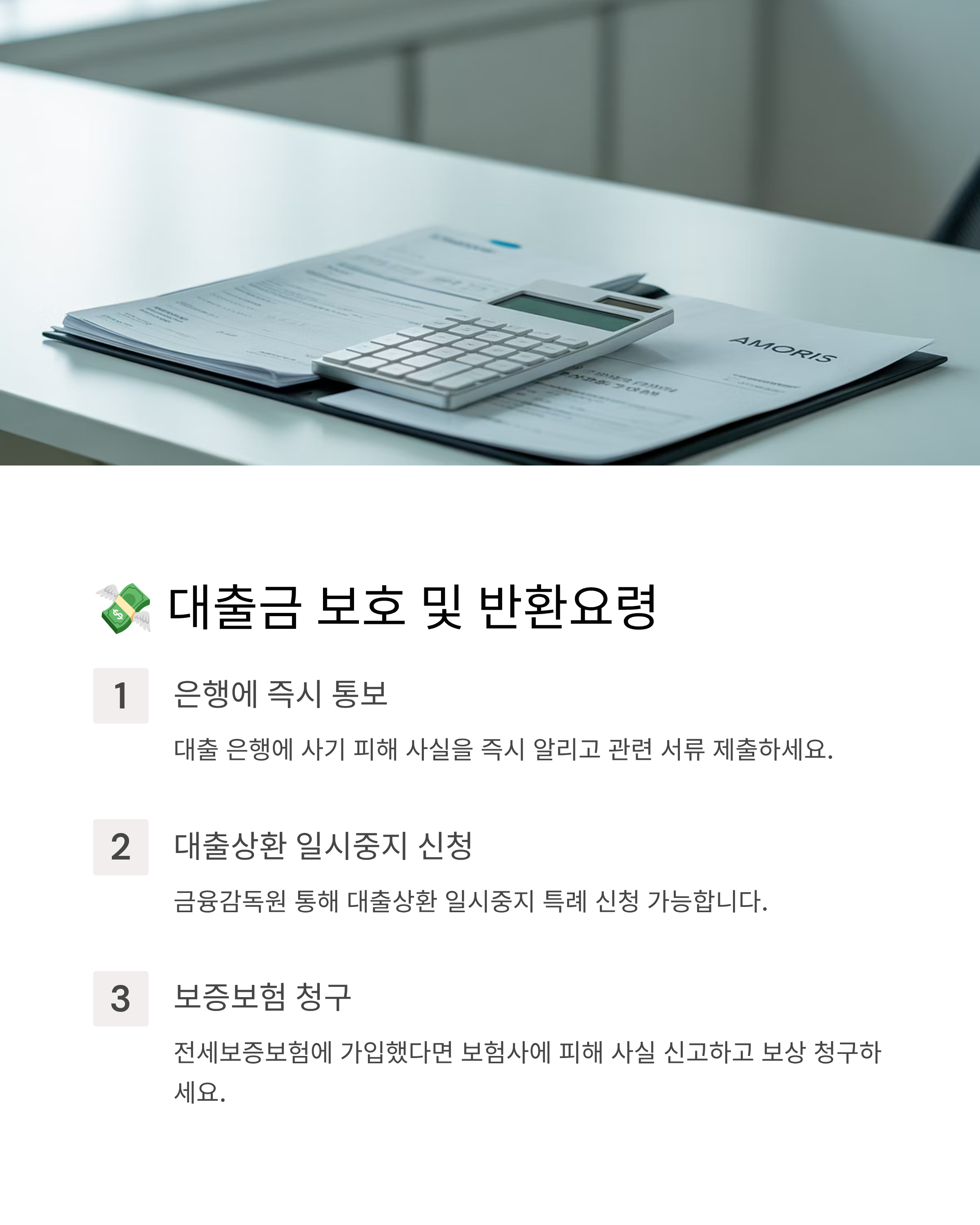 대출금 보호 및 반환요령