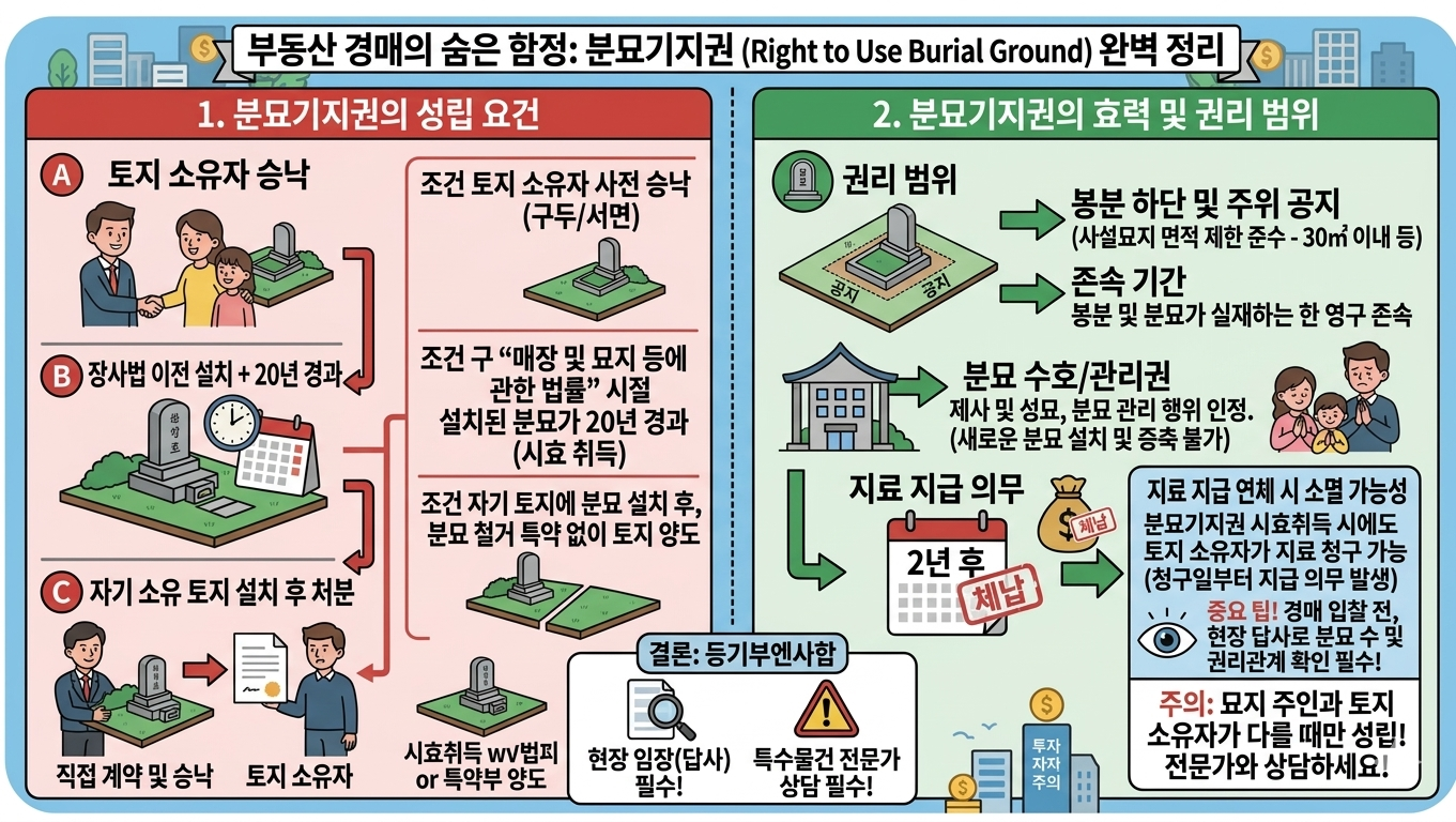 분묘기지권 내 땅에 공짜로 사용하는 시한폭탄? 지료 청구 또는 강제 이장의 모든 것!!