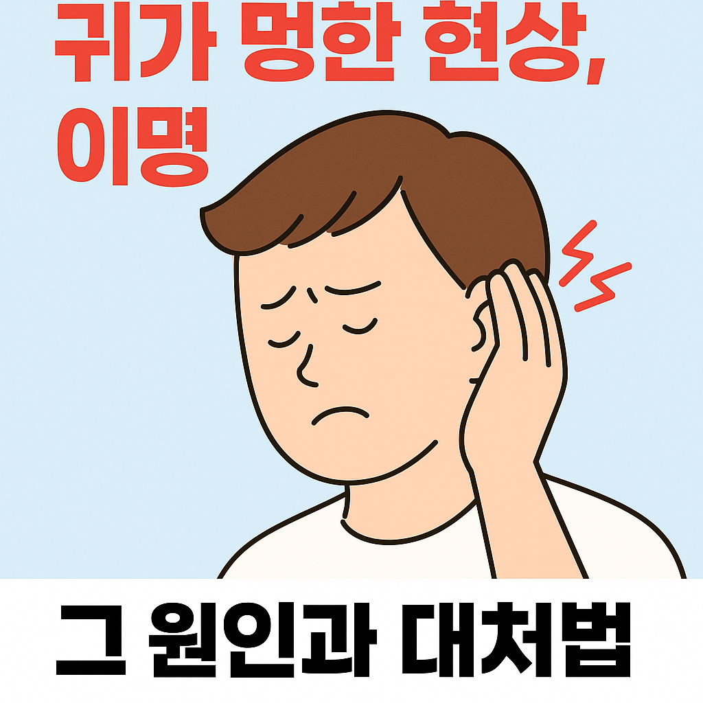 귀가 멍한 현상과 이명, 그 원인과 대처법