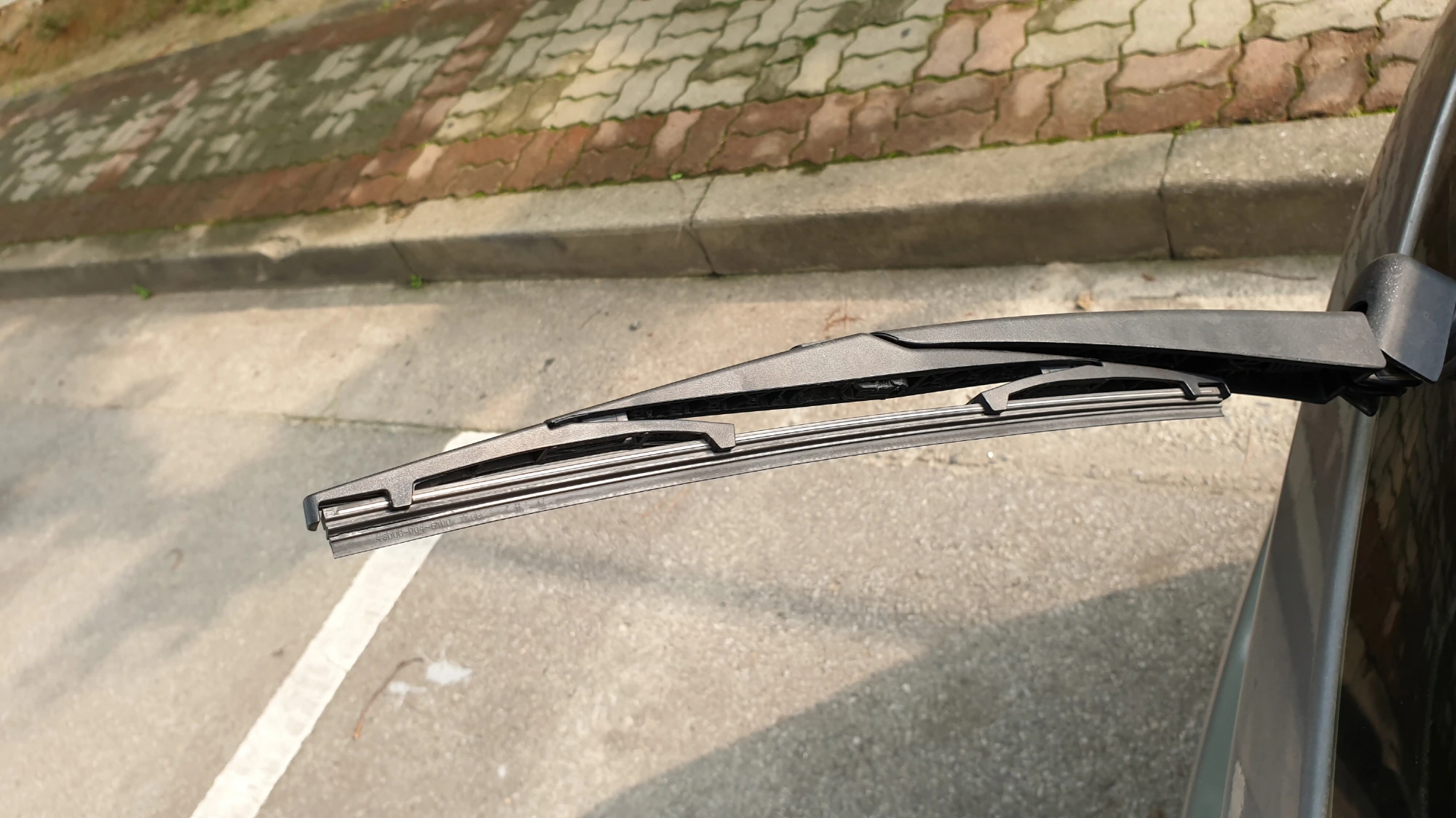 와이퍼 교환 완료 모습