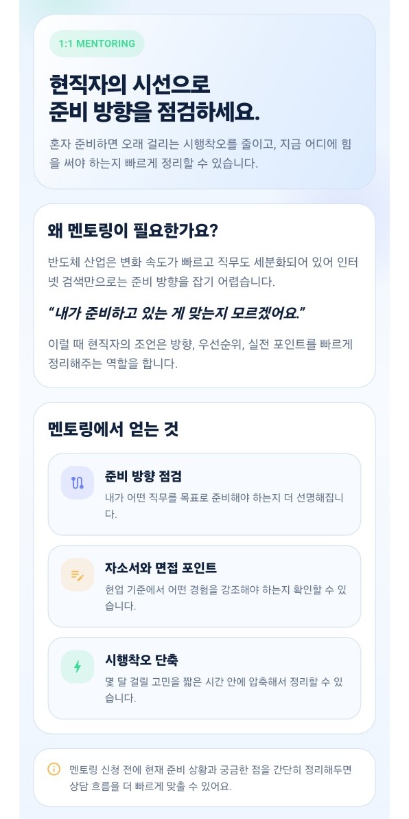 1:1 멘토링