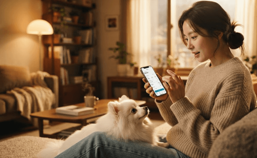 통신비 명세서 부가서비스 확인하는 모습