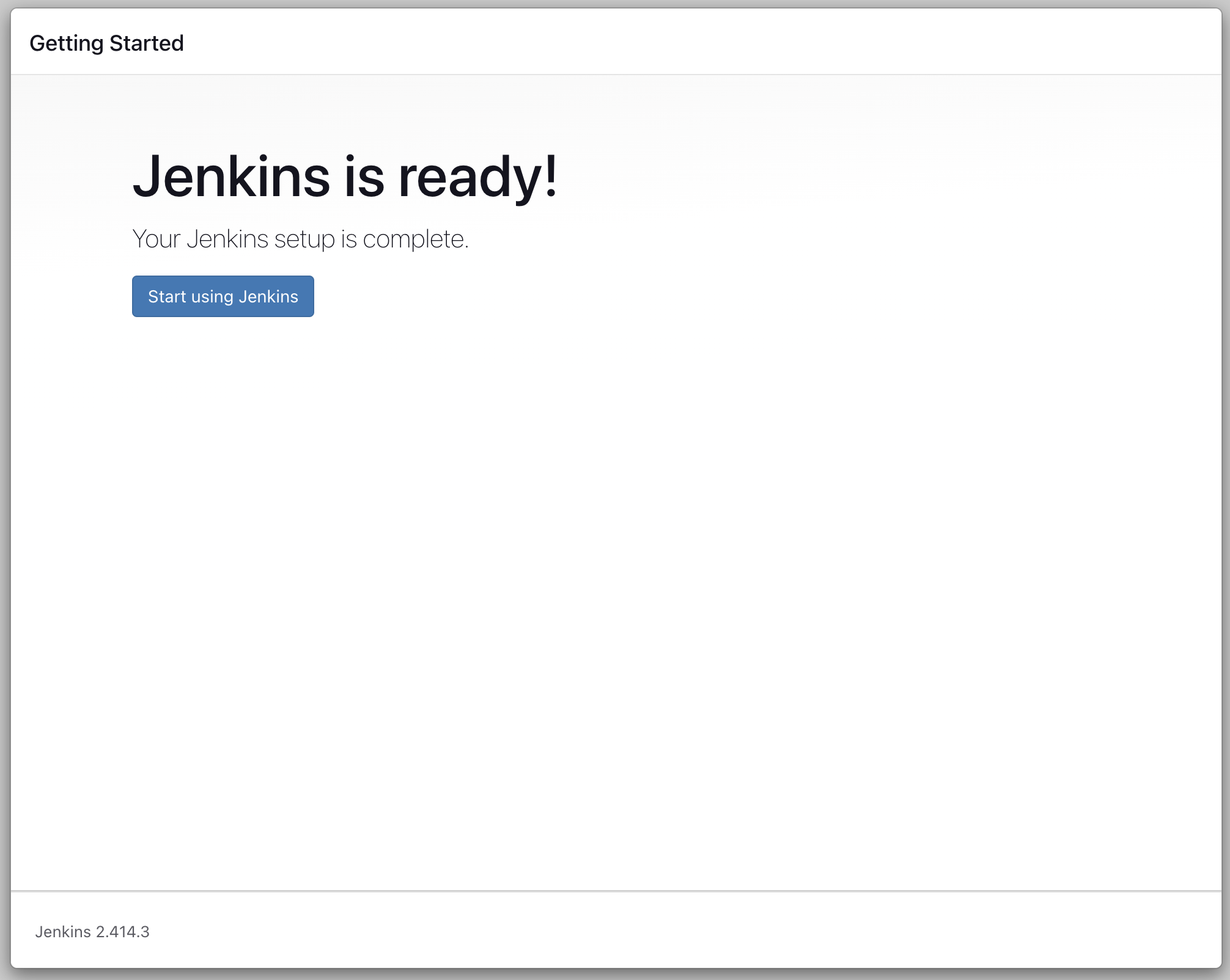 jenkins setting finish