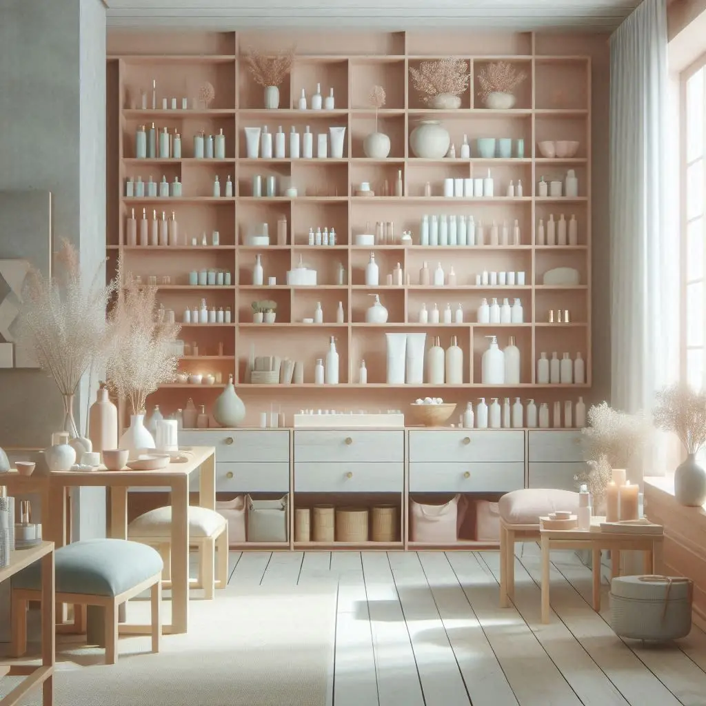 피부,체형관리 샵 배경