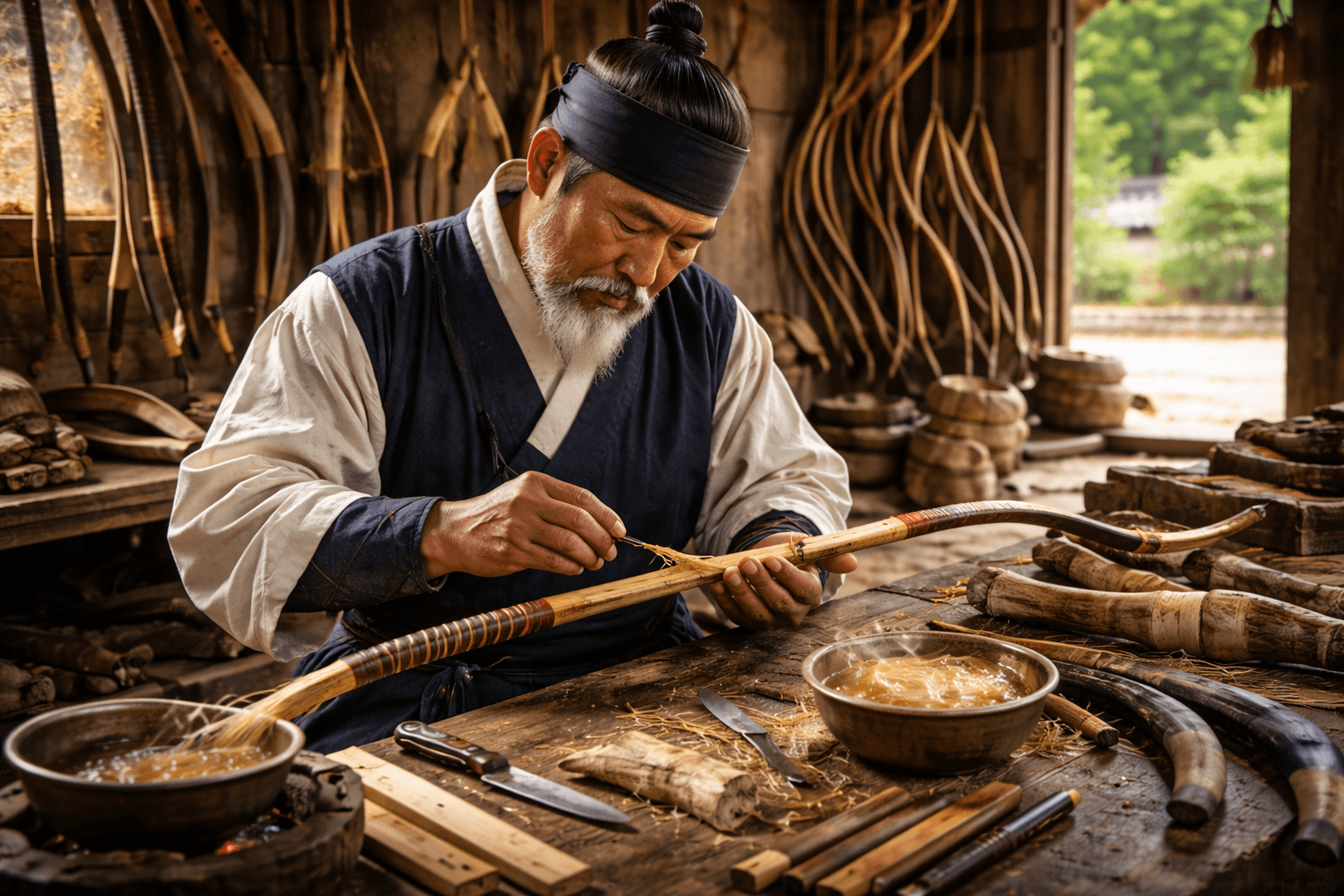 전통 활 만드는 방법