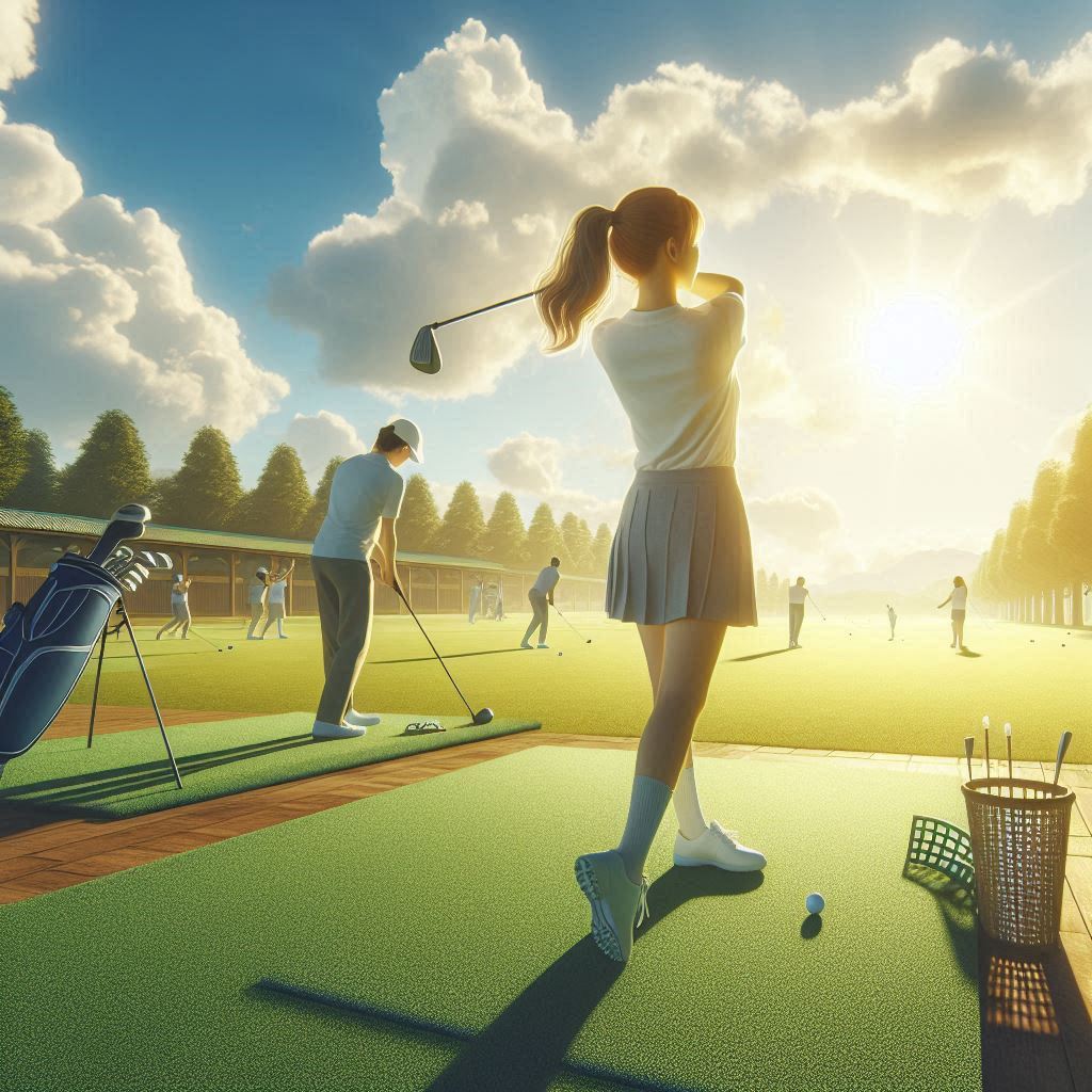 실외골프연습장 배경