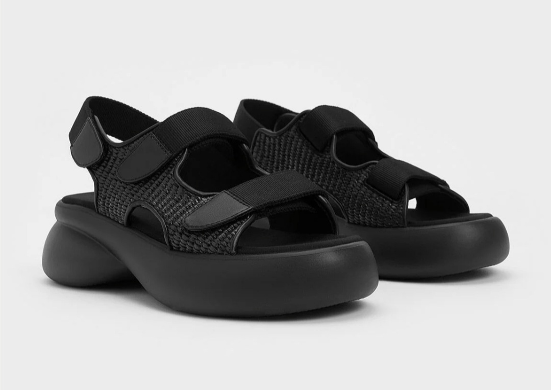 찰스앤키스 우븐 통굽 샌들 1