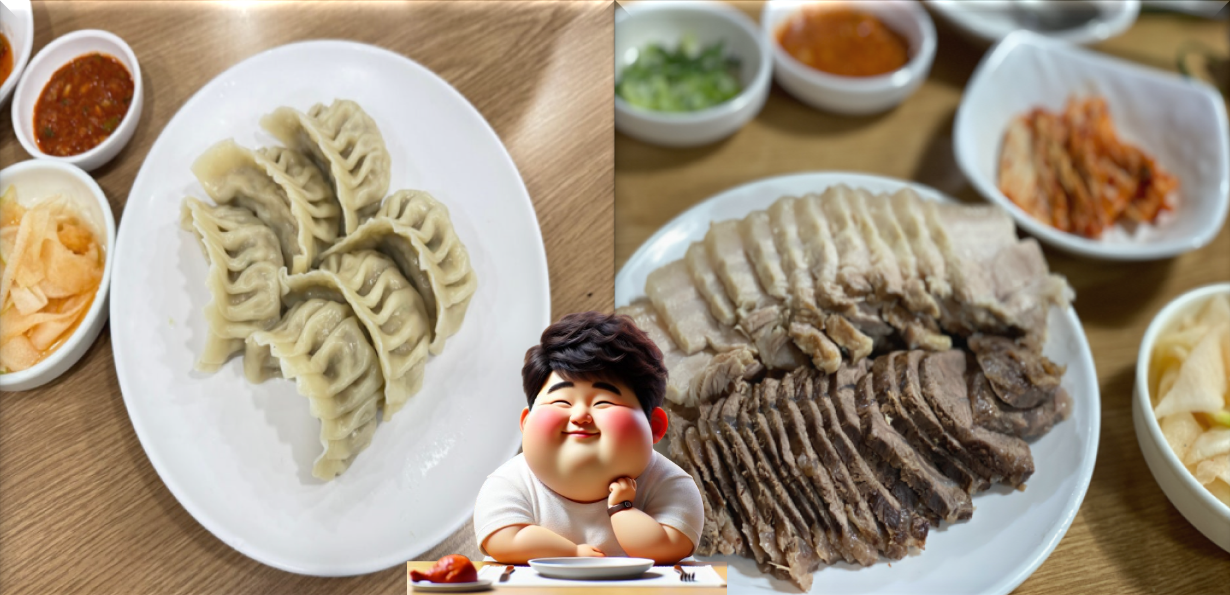 접시만두와-편육반-제육반