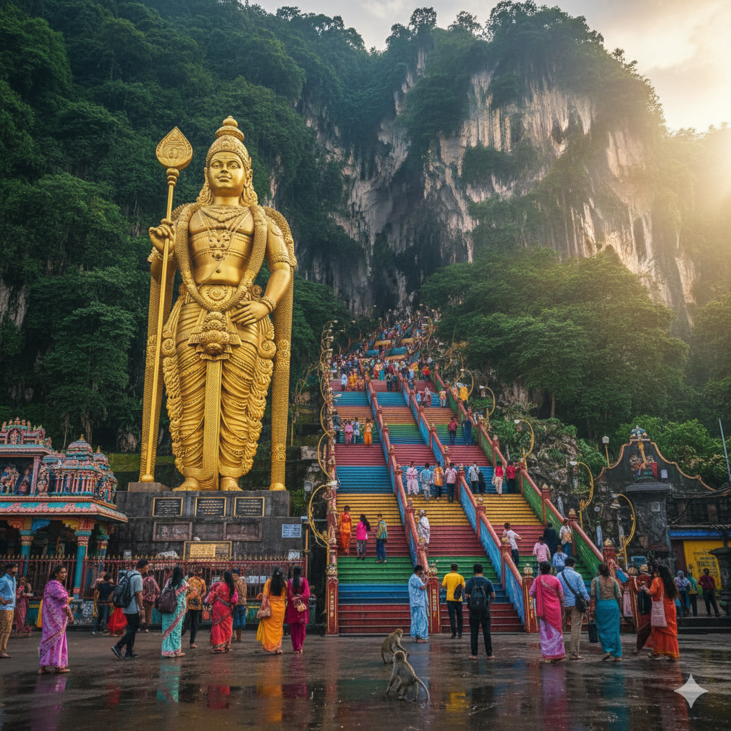계단이 많아 힘들지만 인상깊은 명소 바투동굴