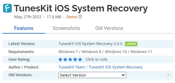 TunesKit-iOS-System-Recovery