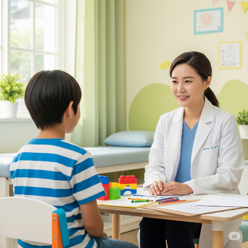 학군지 부작용으로 소아 정신과에서 상담을 받고 있는 학생