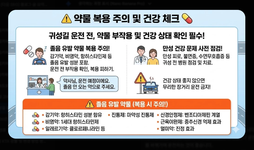 2026년 설 귀성길 졸음운전 예방법 BEST 7