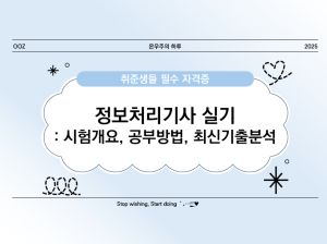 정보처리기사 실기 완벽 가이드 ❘ 시험 개요, 공부 방법, 최신 기출 분석