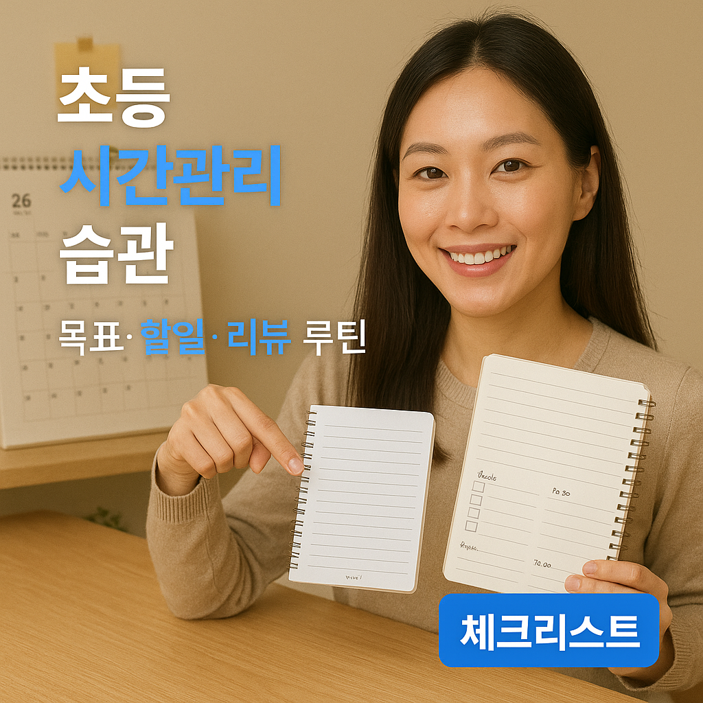 초등 시간관리 습관 – 목표·할일·리뷰 루틴 | 2025 Edition