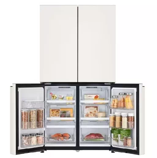 엘지 4도어 냉장고 디오스 오브제컬렉션 870L 하단 내부