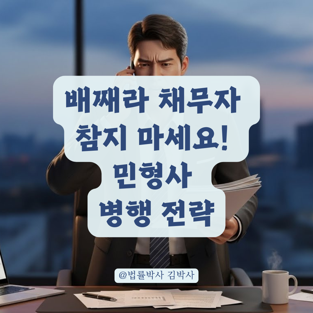 배째라는 식의 채무자 대응, 형사고소와 민사소송 병행 가능성 알아보기