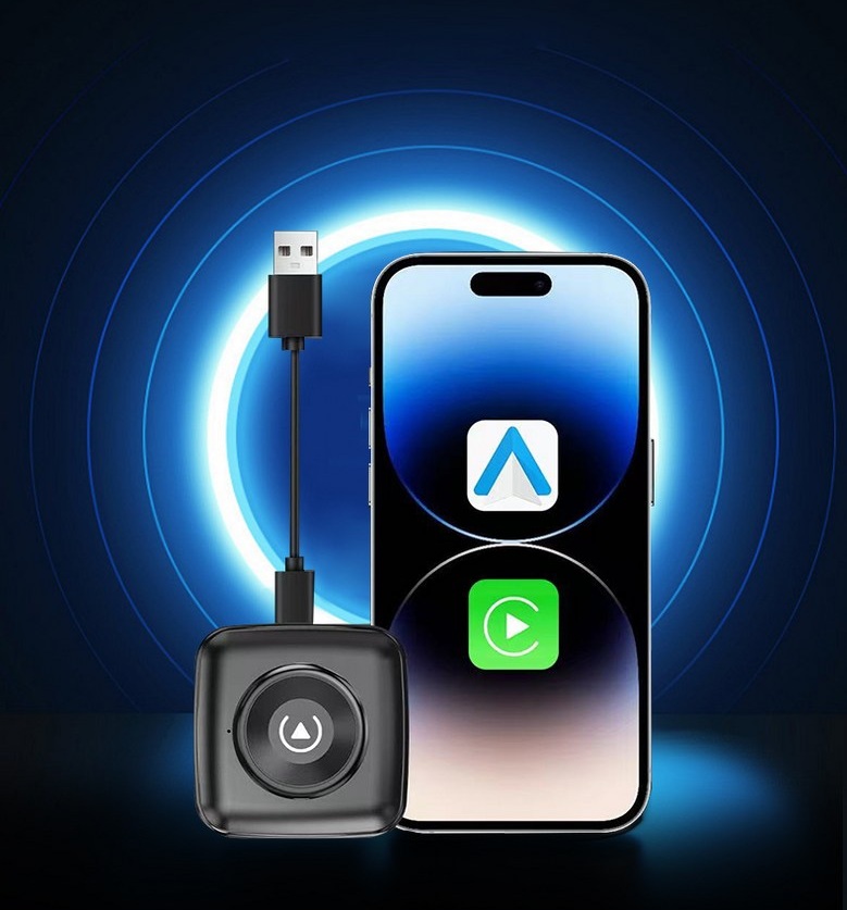 운전의 질을 바꾸는 스마트카템|바유미키 무선 카플레이 동글 2in1 어댑터