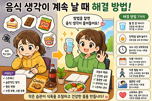 음식 생각이 계속 날 때 해결 방법