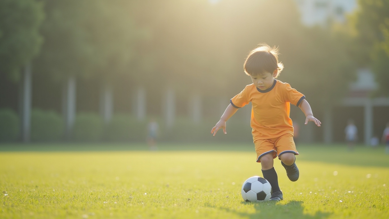 축구하는 어린이